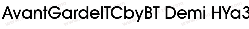 AvantGardeITCbyBT Demi HYa3gj字体转换